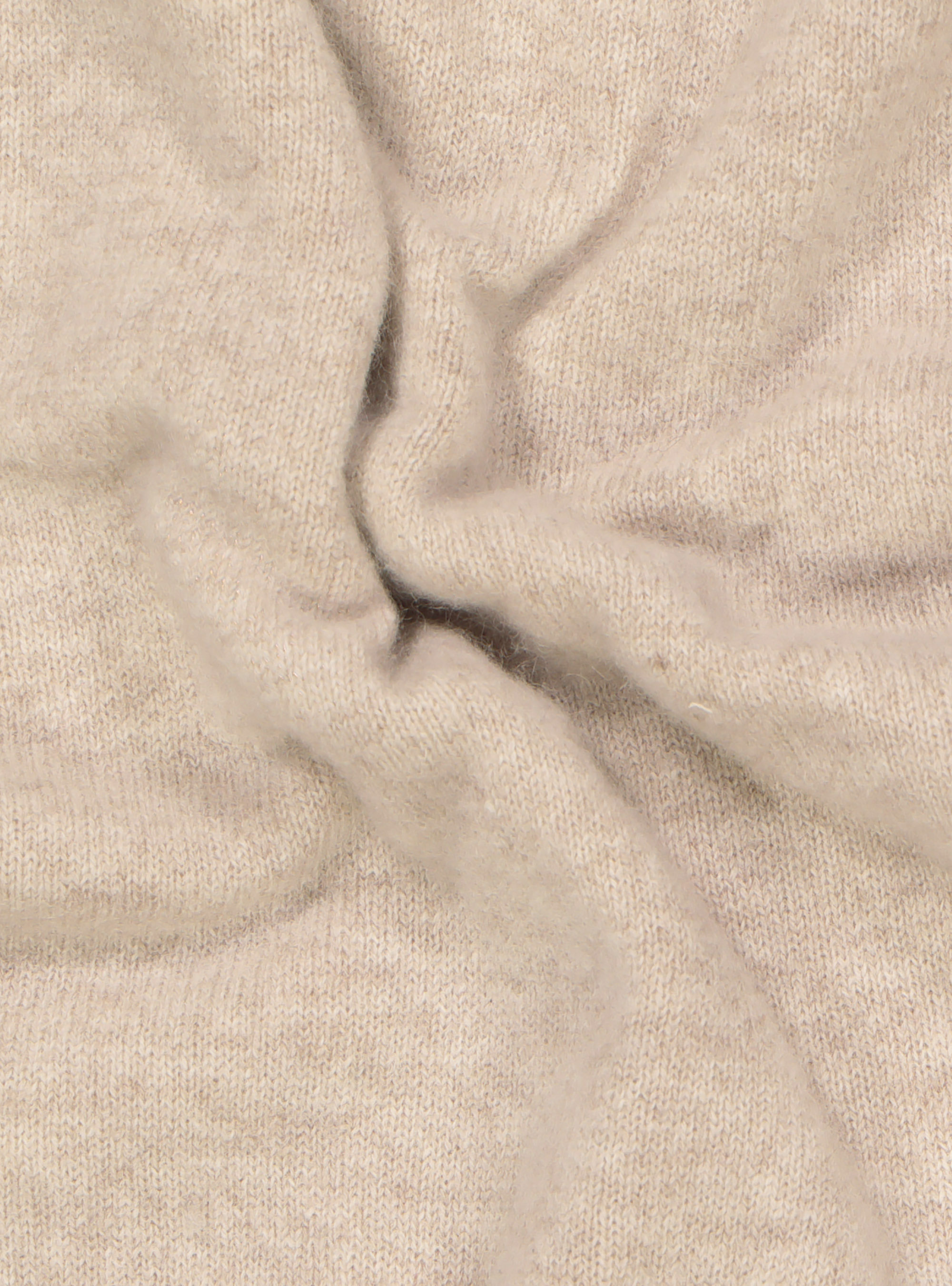 Maglia girocollo 100% cashmere, ECRU